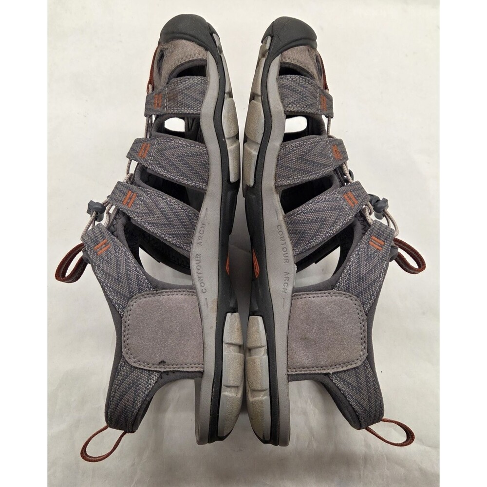 KEEN Clearwater CNX Men's Sandals Size 11 Gray Rust Waterproof Hiking Water Shoe - Picture 7 of 8